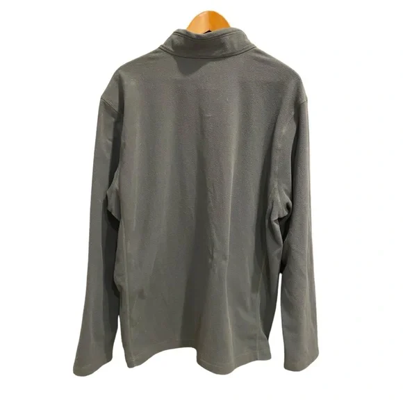 The North Face Men's Medium Long Sleeve 1/4 Zip Pullover Fleece Gray Top 1/4 zip - Picture 4 of 5